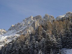 Il Latemar (Dolomiti) visto da Obereggen.