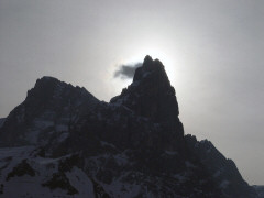 Il Cimon della Pala all'alba.