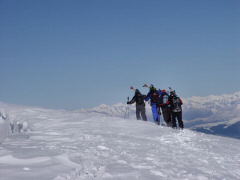 Freeriders in Marmolada, la Regina delle Dolomiti.