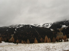 Colori e nebbie autunnali in Val Gardena.