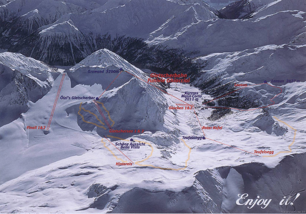 cartina itinerari freeride