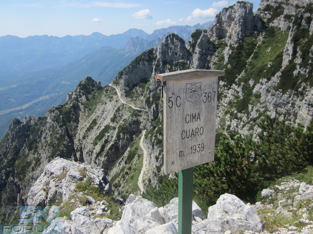 cartello Cima Cuaro