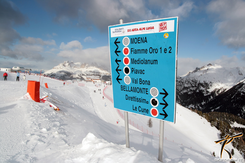 foto segnaletica pista da sci