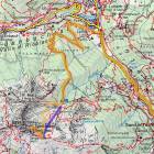 Mappa salita in mountain bike Monte Spicco mappa cartina Speikboden estate