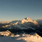 tramonto a Cortina d'Ampezzo