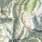 Cartina Forcella Giau immagine mappa di Forcella Giau