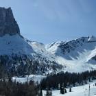 Traccia salita foto forcella giau scialpinismo