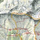Cartina Cima d'Auta mappa escursione