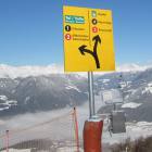 Bivio con Hernegg cartelli piste Riscone