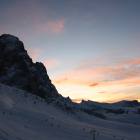 Tramonto Sassolungo foto tramonto dolomiti