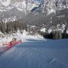 Passaggio al rifugio parte pista salere