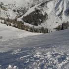 Parte alta della pista Avoie di Arabba