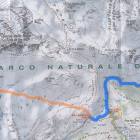 Mappa scialpinismo Sasso delle Dieci -Dolomiti di Fanes cartina sasso dieci fanes