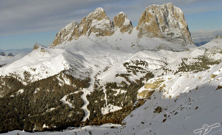 anteprima Pista 3 - Tre del Col Rodella, Dolomiti - Piste Val di Fassa