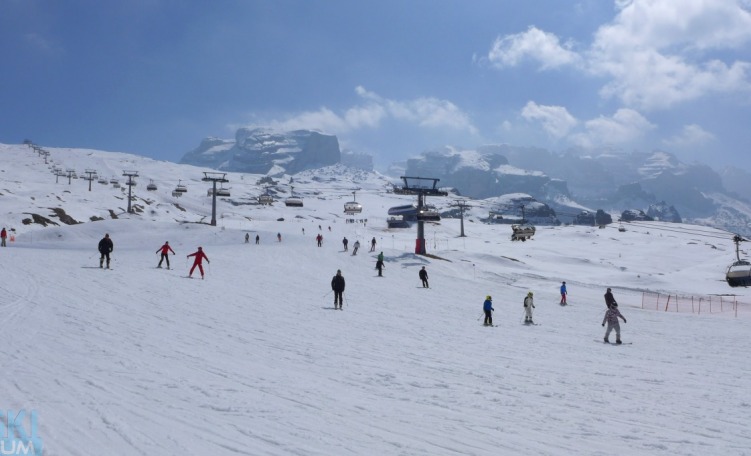 sciare a Passo Grostè