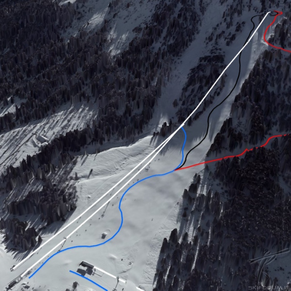 cartina pista Prà dei Tori
