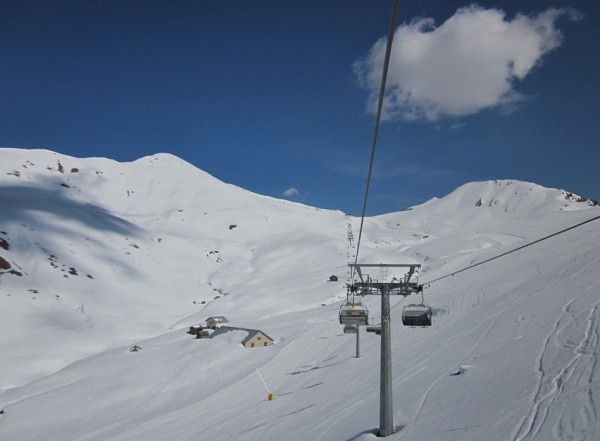panorama Val Giumela inverno
