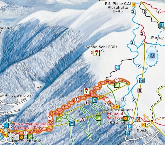immagine tracciato pista di La Plose