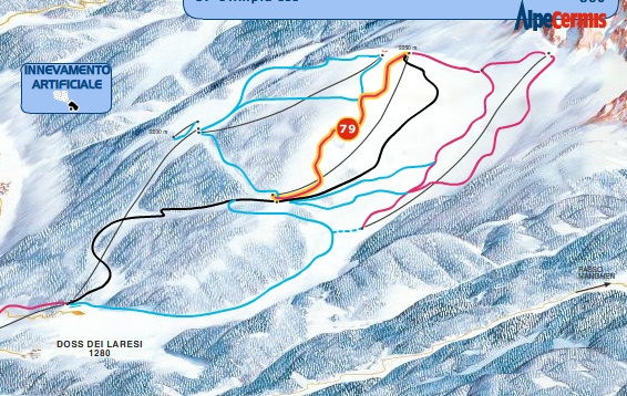 mappa pista Alpe Cermis