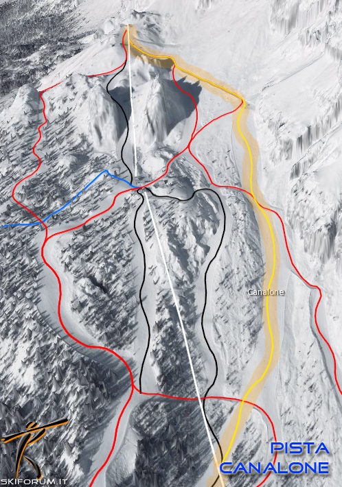 immagine traccia 3D pista Canalone