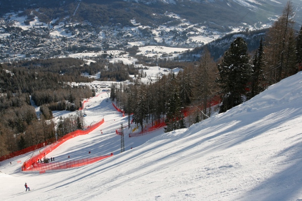 pista per gare di sci