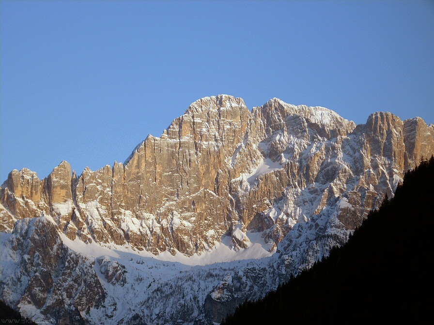 foto parete civetta tramonto