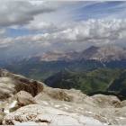 Panorama dal Sella sulle Dolomiti