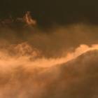 Nebbie al tramonto