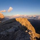 Il Rifugio Lagazuoi al tramonto