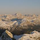 Tramonto in Dolomiti dalla Marmolada immagine tramonto dolomiti