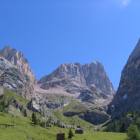 La Val Rosalia: da sinistra la Forcella Marmolada, Punta Penia e il Passo Ombretta La Val Rosalia: da sinistra la Forcella Marmolada, Punta Penia e il Passo Ombretta