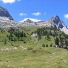 Da sinistra la Forcella Paschè, il Col Ombert e il Passo S. Nicolò Da sinistra la Forcella Paschè, il Col Ombert e il Passo S. Nicolò