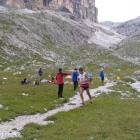 Fabio Varesco al rifornimento in Val Lasties Fabio Varesco al rifornimento in Val Lasties
