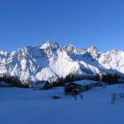Il gruppo del Disgrazia, visto dalle piste dell'Alpe Pal&ugrave;