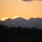 Foto tramonto arancione