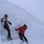 Genepy scruta nella nebbia..ma in Vall�e di neve non ce n'&egrave; proprio!!