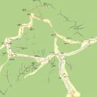 Cartina giro MTB in Dolomiti