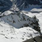 vista del cesso da punta helbronner con attacco dal Torino
