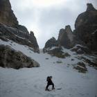 Andrea verso il Passo del Travignolo