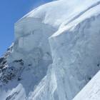 Gran seracco a destra del couloir Gran seracco a destra del couloir