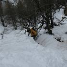 Alcuni passaggi fra poca neve e tanti sassi e rami