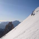 a 2900 mt circa, panorama versosud-est, per capire la pendenza