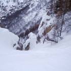 l'imbocco del couloir l'imbocco del couloir