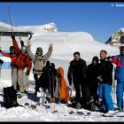 Il gruppo al Rifugio Bo&egrave; dopo la scarpinata!