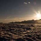 foto freeride tramonto dolomiti