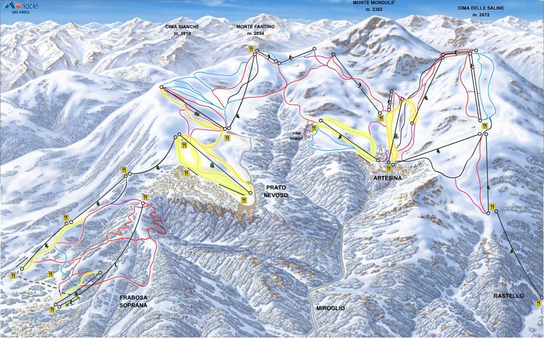 skimap Mondol&egrave; ski
