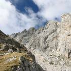 La parete sud del Corno Piccolo La parete sud del Corno Piccolo