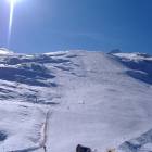 Una delle discse a valle verso il Tuxer Fernerhaus Una delle discse a valle verso il Tuxer Fernerhaus