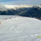 ex rete pista bretella italia e Adamello sullo sfondo