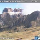 Neve sul Sella in agosto